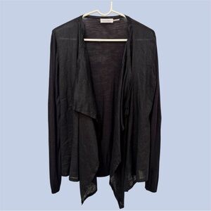 Calvin Klein linen draped Black Women's Sweater